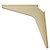 Work Station And Counter Top Support Bracket, 18" D x 18" H, Almond Finish, 6 Pcs.