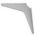 Work Station And Counter Top Support Bracket, 18" D x 18" H, Gray Finish, 6 Pcs.