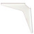 Work Station And Counter Top Support Bracket, 18" D x 18" H, Primer Finish, 6 Pcs.