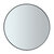 Blomus Rim Collection 20" Round Small Accent Mirror in Smoke with Black Rim , Product View