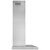 Broan BWT1SS Series 30'' Convertible Wall Mount T-Style Pyramidal Chimney Range Hood in Stainless Steel, 450 CFM, LED Lighting, Side View