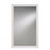Broan Jensen by Broan Studio V Collection 14" W X 24" H or 14" W x 34" H Wall Mounted Beveled Mirror with White Frame