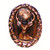 Buck Snort Wildlife Collection 1-5/8'' Diameter Small Whitetail Oval Cabinet Knob in Antique Brass in Multiple Finishes