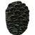 Buck Snort Leaves & Trees Collection 1-9/16'' Diameter Pinecone Oval Cabinet Knob in Antique Brass in Multiple Finishes
