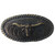 Buck Snort Southwest Collection 1-11/16'' Diameter Steer Oval Cabinet Knob in Antique Brass, 1-11/16'' Diameter x 1" D x 7/8'' H