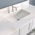 White Bathroom Vanity - White Composite Countertop