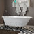 Cambridge Plumbing 54'' Tub w/ Oil Rubbed Bronze Telephone Faucet & Hand Shower 6'' Risers Plumbing Package