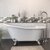 Cambridge Plumbing 62'' Tub w/ Brushed Nickel Gooseneck Faucet & Shower Wand Plumbing Package