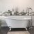 Cambridge Plumbing 62'' Tub w/ Polished Chrome Gooseneck Faucet & Shower Wand Plumbing Package