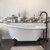 Cambridge Plumbing 62'' Tub w/ Oil Rubbed Bronze Gooseneck Faucet & Shower Wand Plumbing Package