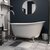Cambridge Plumbing 58'' Tub w/ Brushed Nickel Gooseneck Faucet & Shower Wand Plumbing Package