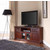 Crosley Furniture 60" Corner TV Stand, 59-3/4''W x 23-1/2''D x 26-1/2''H