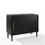 Crosley Furniture Everett Media Console In Matte Black, 44'' W x 18'' D x 34-1/4'' H