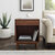 Crosley Furniture  Liam Record Storage End Table In Walnut, 20'' W x 15-3/4'' D x 25-1/2'' H
