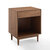 Crosley Furniture  Liam Record Storage End Table In Walnut, 20'' W x 15-3/4'' D x 25-1/2'' H