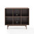 Crosley Furniture  Liam 6 Cube Bookcase In Walnut, 42-1/4'' W x 15-3/4'' D x 35-7/8'' H