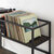 Crosley Furniture  Provo Record Storage Console In Matte Black, 40'' W x 15'' D x 30-1/8'' H