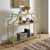 Gold - Glass Console Table Angular View