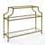 Gold - Glass Console Table White Background 1