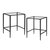 Crosley Furniture  Ashton 2Pc Nesting Table Set - 2 Tables In Matte Black, 18-1/2'' W x 24'' D x 22-1/2'' H