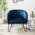 Crosley Furniture  Parkway Velvet Accent Chair In Navy, 28-1/2'' W x 28'' D x 29'' H