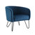 Crosley Furniture  Parkway Velvet Accent Chair In Navy, 28-1/2'' W x 28'' D x 29'' H