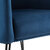 Crosley Furniture  Parkway Velvet Accent Chair In Navy, 28-1/2'' W x 28'' D x 29'' H