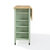 Crosley Furniture Savannah Wood Top Drop Leaf Kitchen Island/Cart In Mint, 42'' W x 30'' D x 37'' H