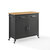 Crosley Furniture  Tristan Kitchen Island/Cart In Gray, 40'' W x 18'' D x 36'' H