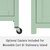 Crosley Furniture  Tristan Kitchen Island/Cart In Mint, 40'' W x 18'' D x 36'' H