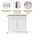 Crosley Furniture  Tristan Kitchen Island/Cart In White, 40'' W x 18'' D x 36'' H