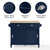 Crosley Furniture  Cora Drop Leaf Kitchen Island In Navy, 42'' W x 27-1/4'' D x 36-3/8'' H