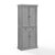 Crosley Furniture Seaside Pantry In Distressed Gray, 30'' W x 16'' D x 72'' H