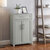 Crosley Furniture  Savannah Storage Cabinet In Gray, 23-7/8'' W x 11-3/4'' D x 36'' H