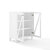 Crosley Furniture  Cassai Stackable Storage Pantry In White, 30'' W x 16'' D x 38'' H