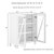 Crosley Furniture  Cassai Stackable Storage Pantry In White, 30'' W x 16'' D x 38'' H