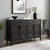 Crosley Furniture  Milo Sideboard In Black, 56'' W x 15-3/4'' D x 36'' H