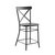 Crosley Furniture  Camille 2Pc Counter Stool Set- 2 Stools In Matte Black, 19-1/4'' W x 19-1/4'' D x 40-1/4'' H