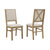 Crosley Furniture  Joanna 2Pc Upholstered Back Chair Set- 2 Upholstered Chairs In Rustic Brown, 18-1/4'' W x 21'' D x 39-7/8'' H