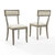 Crosley Furniture  Alessia 2Pc Dining Chair Set - 2 Chairs In Rustic Gray Wash, 19-1/8'' W x 22'' D x 35-1/2'' H