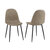 Crosley Furniture  Weston 2Pc Dining Chair Set - 2 Chairs In Distressed Brown, 17-1/8'' W x 17'' D x 34'' H