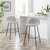 Crosley Furniture  Riley 2Pc Counter Stool Set - 2 Stools In Oatmeal, 16-1/4'' W x 16-1/4'' D x 33-1/2'' H