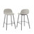 Crosley Furniture  Riley 2Pc Counter Stool Set - 2 Stools In Oatmeal, 16-1/4'' W x 16-1/4'' D x 33-1/2'' H