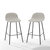 Crosley Furniture  Riley 2Pc Counter Stool Set - 2 Stools In Oatmeal, 16-1/4'' W x 16-1/4'' D x 33-1/2'' H