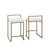 Crosley Furniture  Harlowe 2Pc Counter Stool Set - 2 Stools In Creme, 17-1/2'' W x 18-3/4'' D x 28'' H