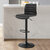 Crosley Furniture  Wyatt Adjustable Height Swivel Stool In Distressed Black, 17'' W x 17'' D x 42-1/8'' H
