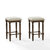 Crosley Furniture  Aldrich 2Pc Counter Stool Set - 2 Stools In Oatmeal, 15'' W x 15'' D x 26'' H