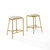 Crosley Furniture  Ellery 2Pc Counter Stool Set- 2 Stools In Oatmeal, 16-1/2'' W x 15-3/8'' D x 24'' H