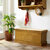 Crosley Furniture Brennan Storage Bench - Bench, 2 Wicker Baskets In Natural, 42'' W x 16-1/2'' D x 18-1/4'' H