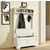 Crosley Furniture Campbell Hall Tree, White Finish